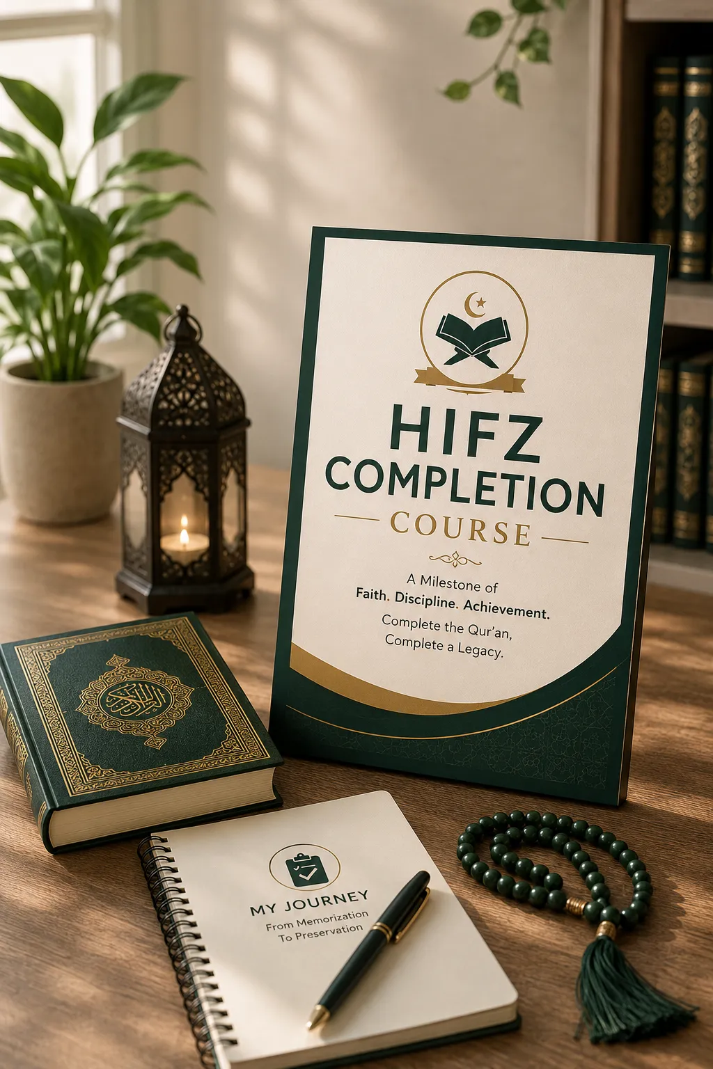 Quran open near the final juz during a completion lesson