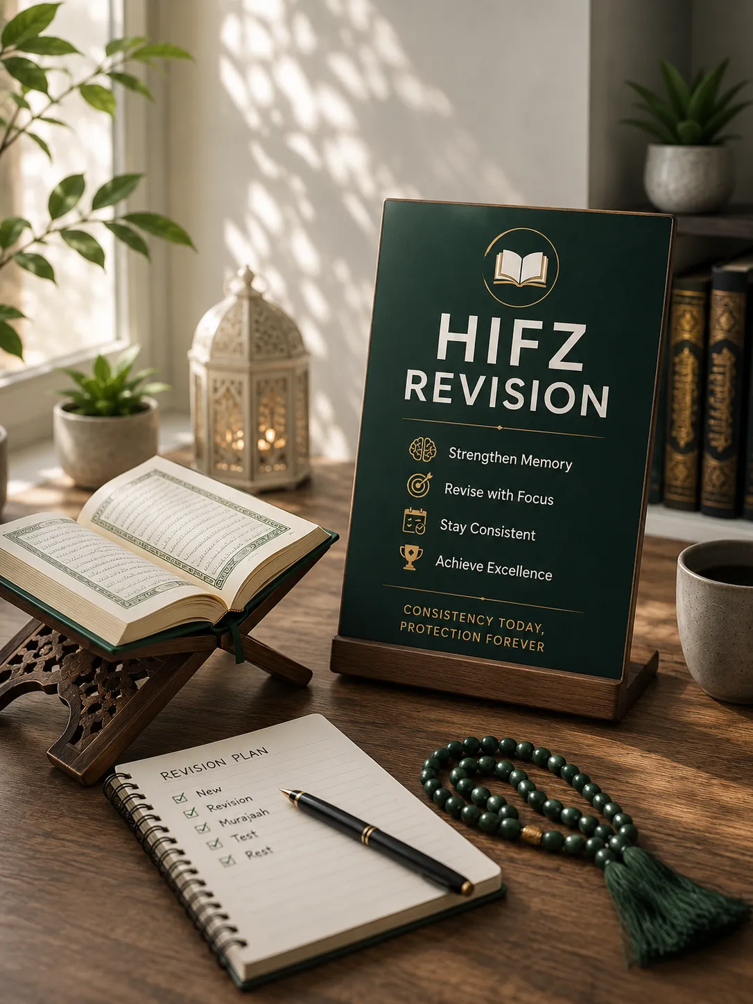 Hafiz revising memorised portions of the Quran with a teacher