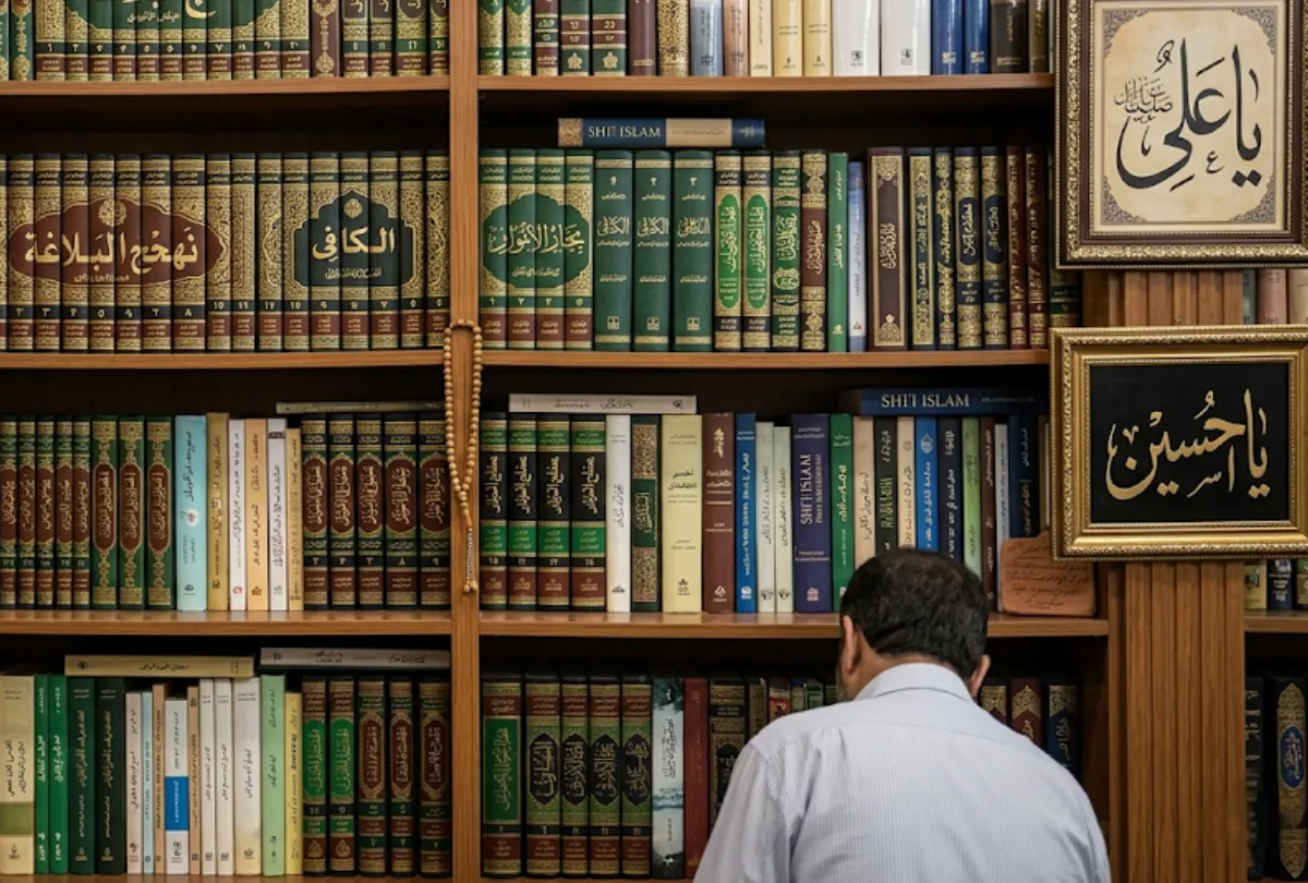 Child learning daily duas in an online Islamic studies class